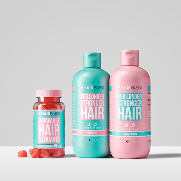 Hairburst Bundles Conditioner for Longer Stronger Hair / Shampoo for Longer Stronger Hair The Chewable Hair Growth Starter Kit