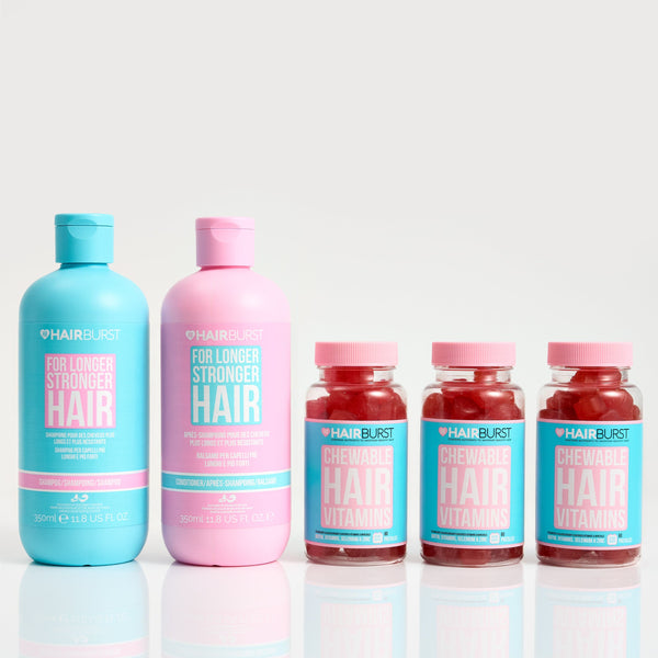 Hairburst Bundles Conditioner for Longer Stronger Hair / Shampoo for Longer Stronger Hair The Chewable Hair Growth Bundle