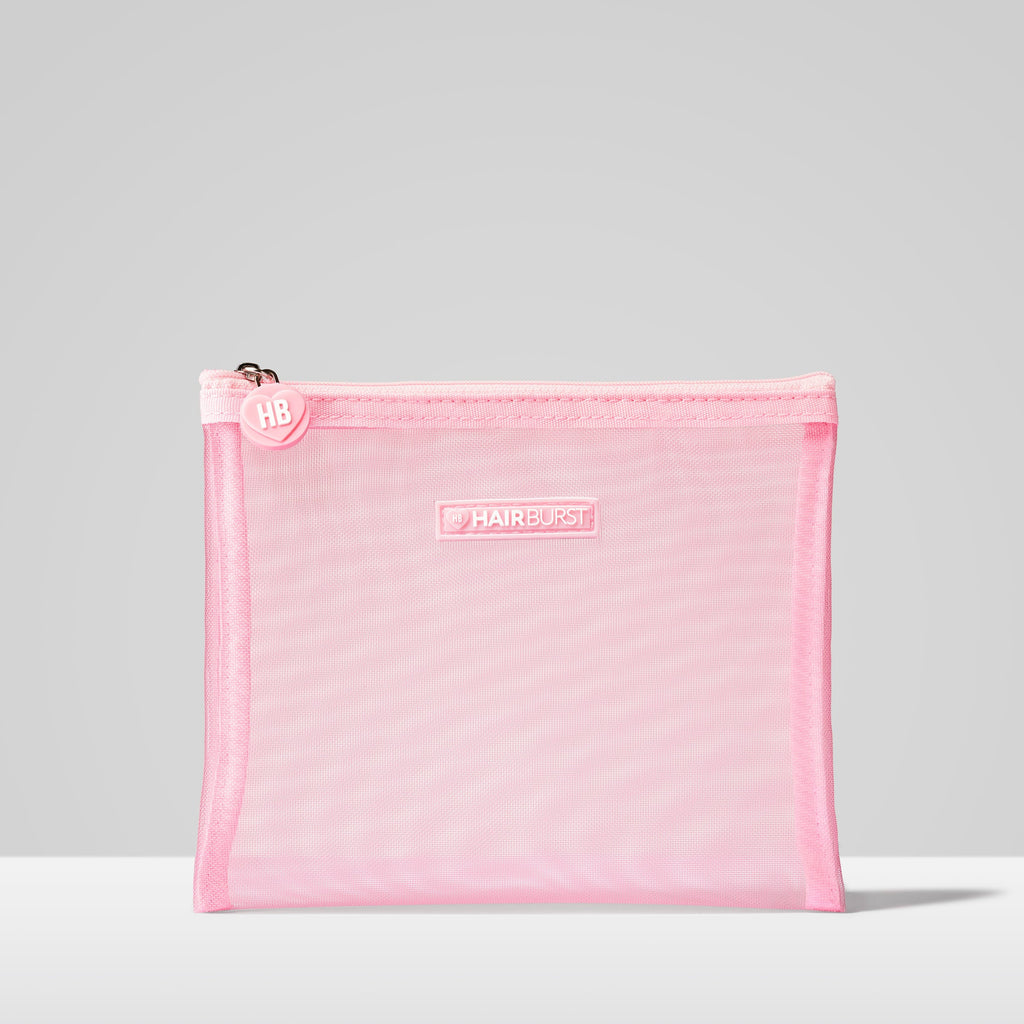 Accessoires Hairburst : trousse de toilette Pink Mesh Wash Bag