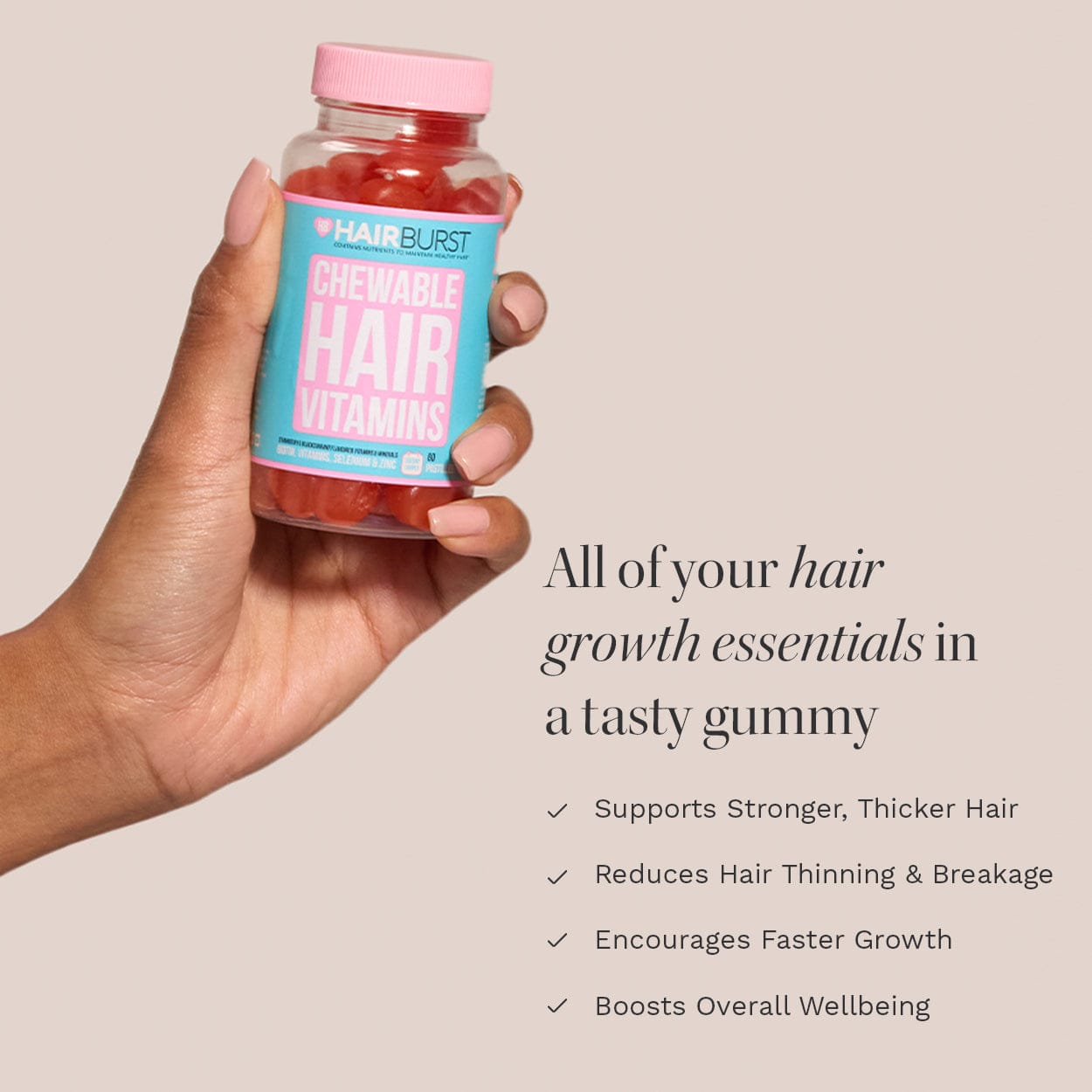 Hairburst Bundles The Chewable Hair Growth Starter Kit