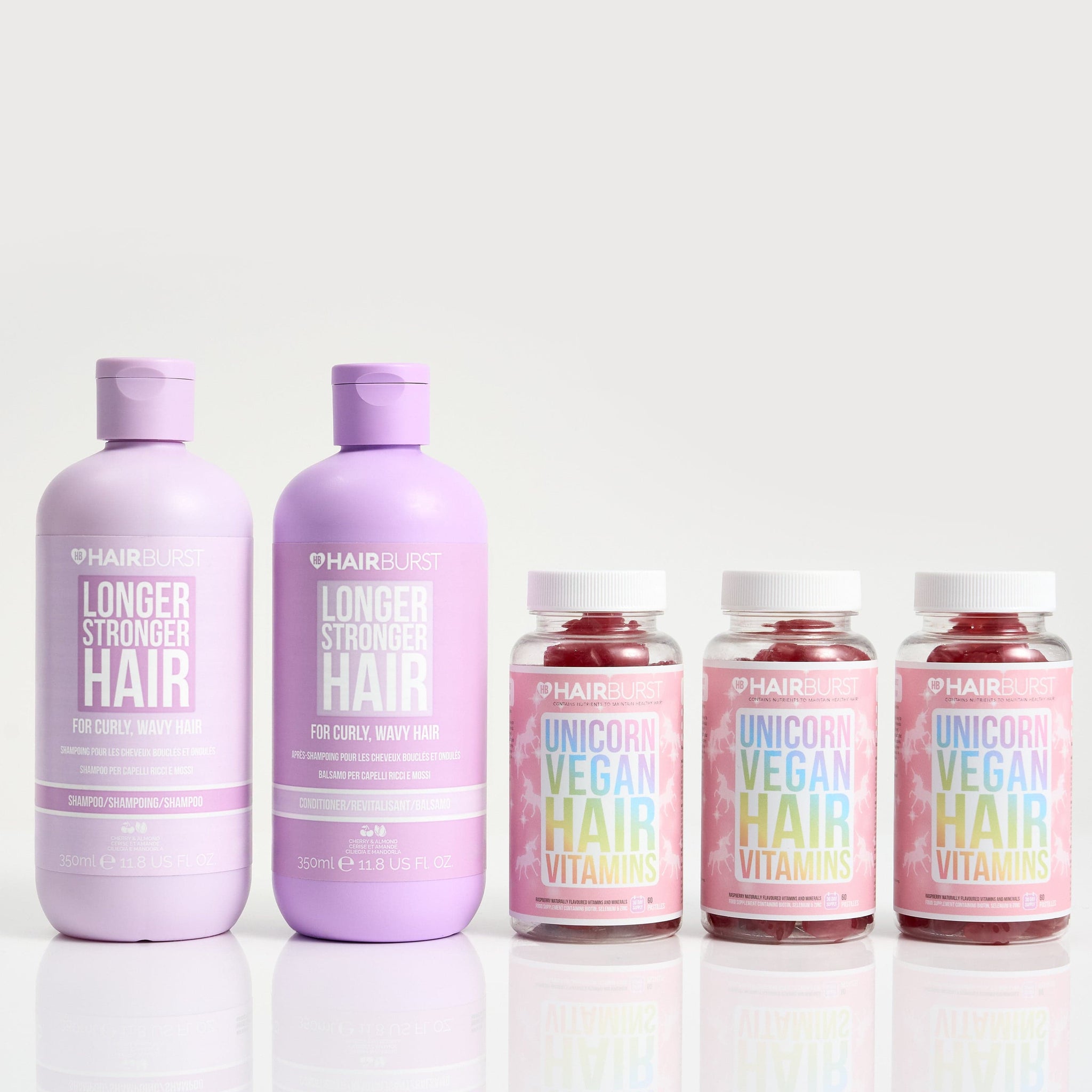 Hairburst Bundles Conditioner for Curly Hair / Shampoo for Curly Hair The Vegan Hair Growth Bundle