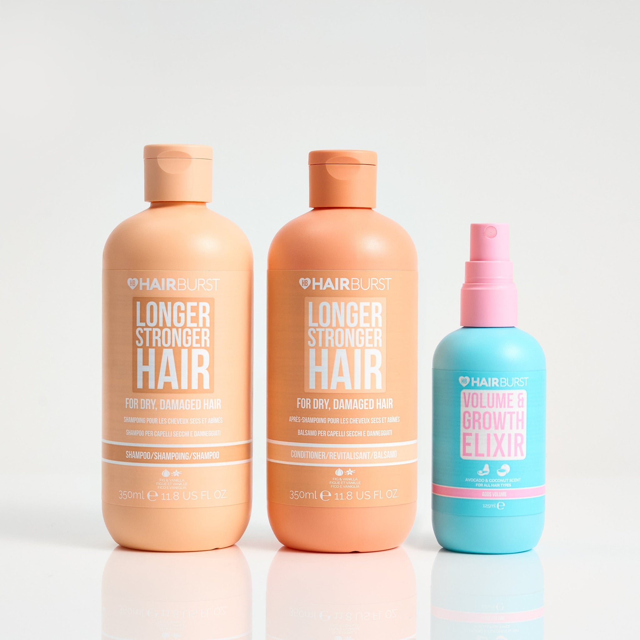 Hairburst Bundles Conditioner for Dry & Damaged Hair / Shampoo for Dry & Damaged Hair Longer, Stronger Hair Trio