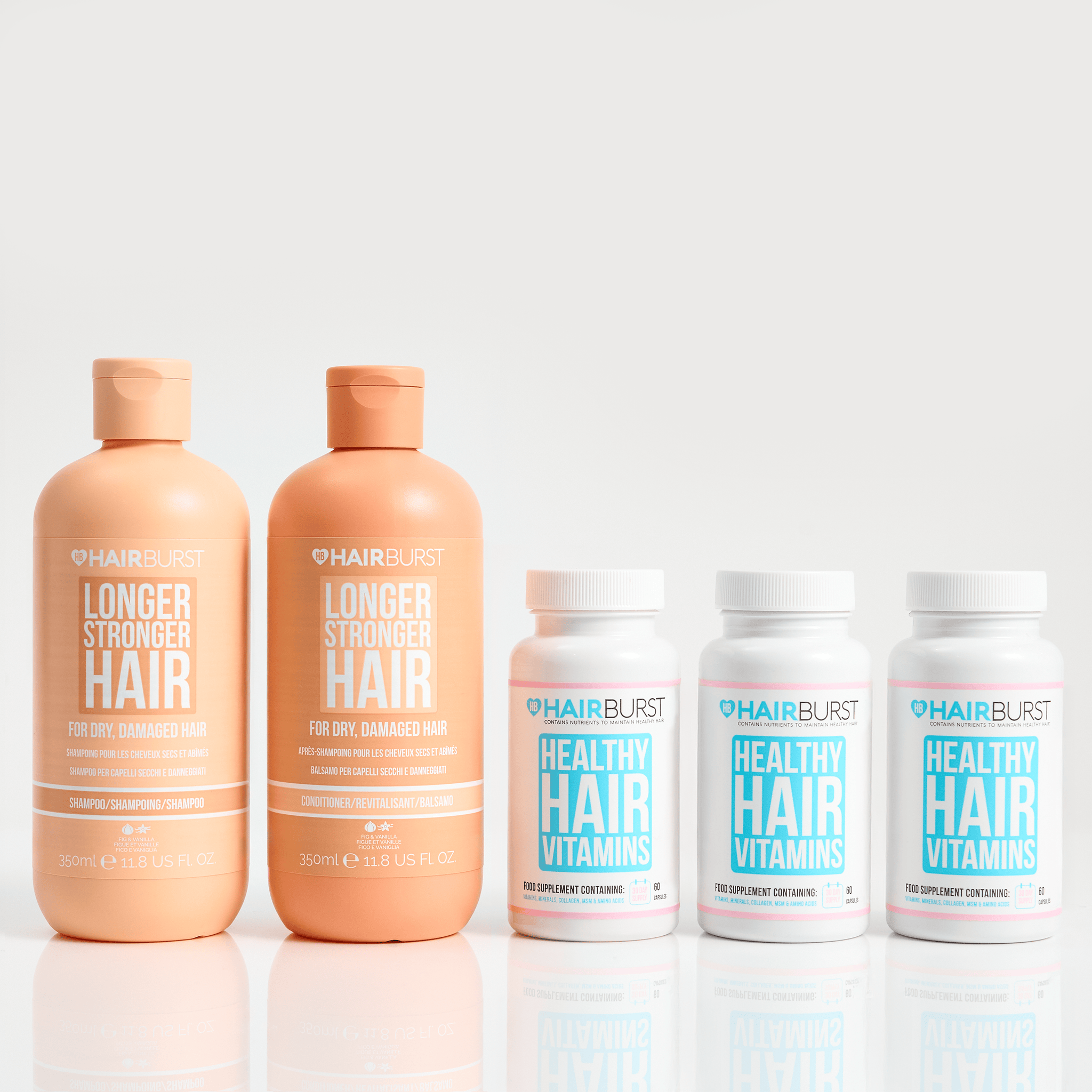 Hairburst Bundles Conditioner for Dry & Damaged Hair / Shampoo for Dry & Damaged Hair The Original Hair Growth Bundle