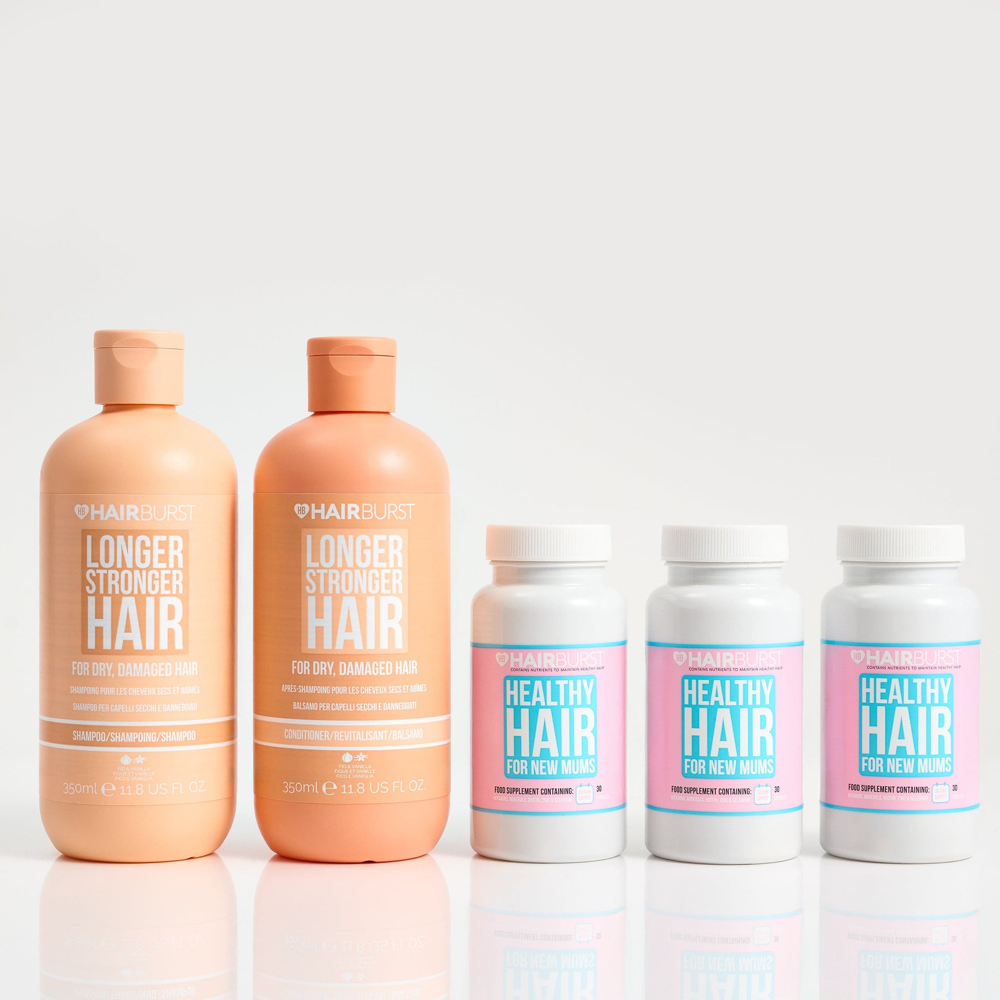 Hairburst Bundles Conditioner for Dry & Damaged Hair / Shampoo for Dry & Damaged Hair The Pregnancy Hair Growth Bundle