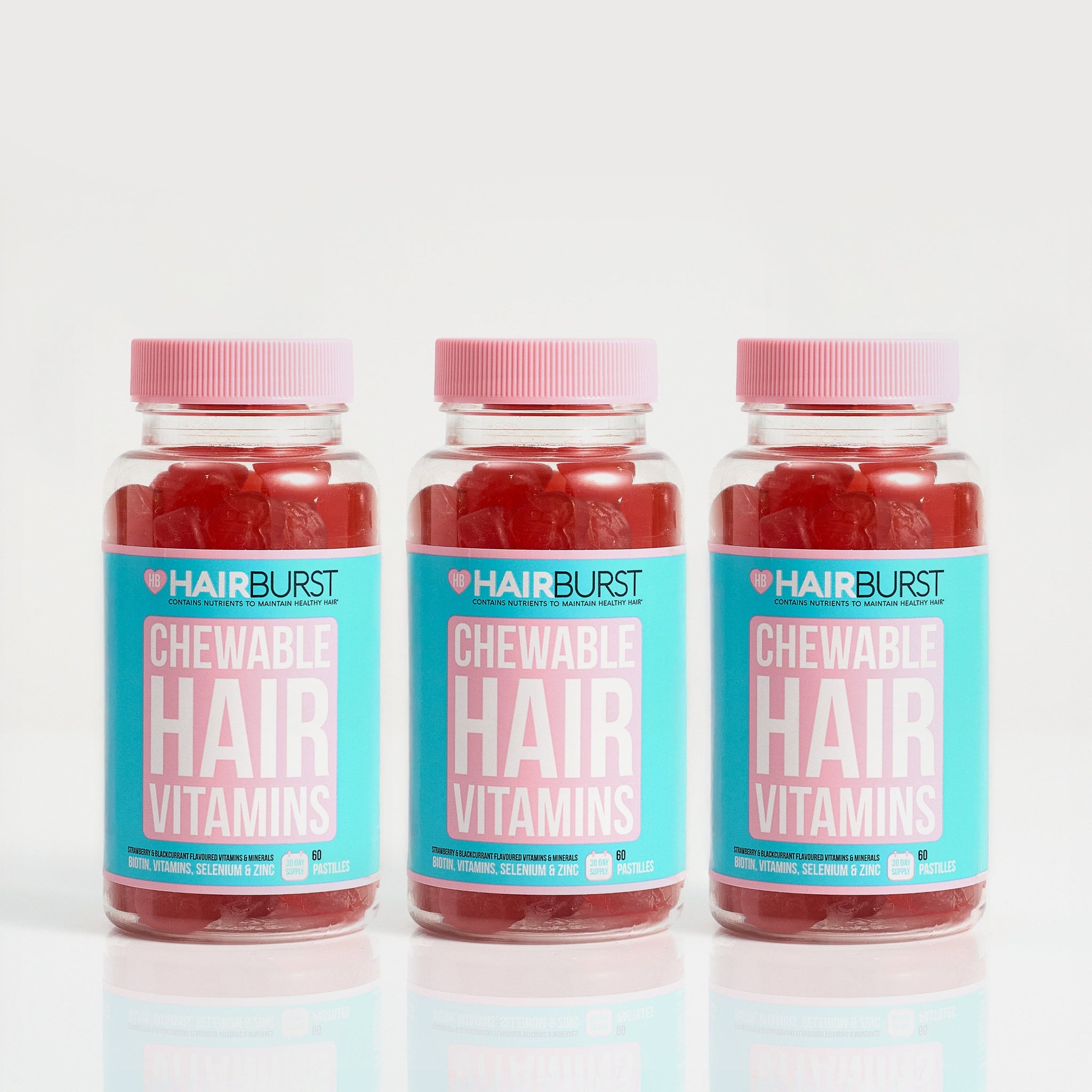 Hairburst Vitamins 3 Month Subscription Chewable Hair Vitamins