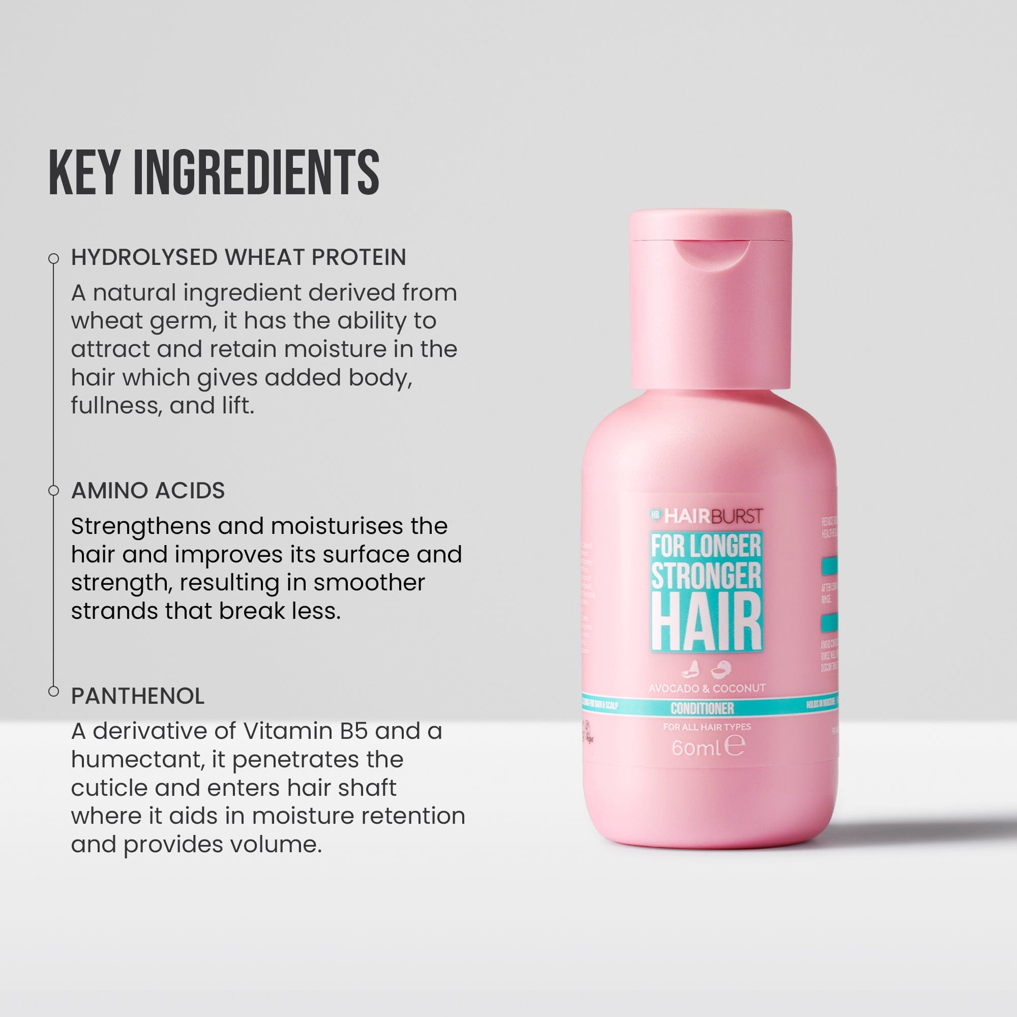 Hairburst Hairburst Conditioner 1 Conditioner Mini Conditioner for Longer, Stronger Hair