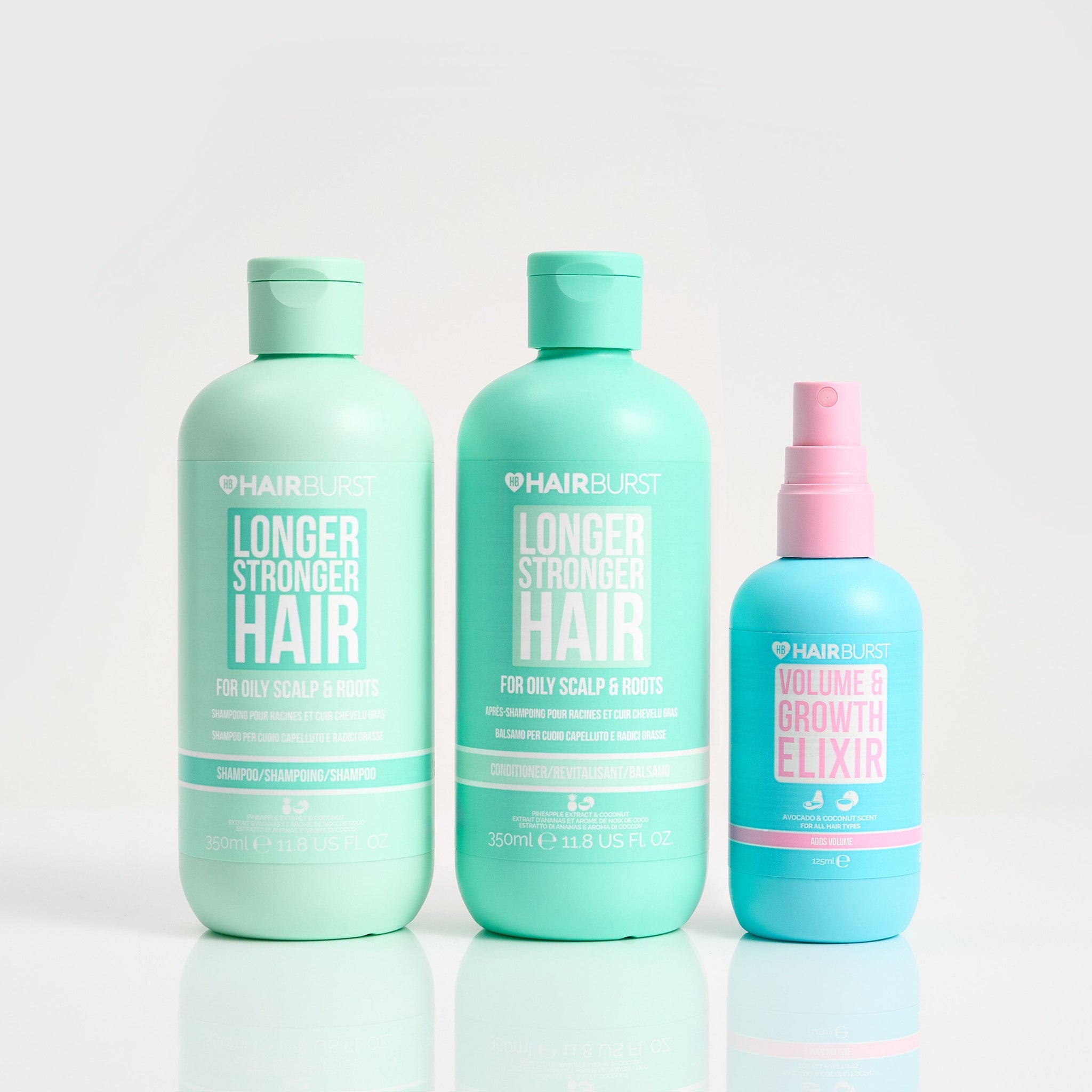 Hairburst Bundles Conditioner for Oily Hair / Shampoo for Oily Hair Longer, Stronger Hair Trio