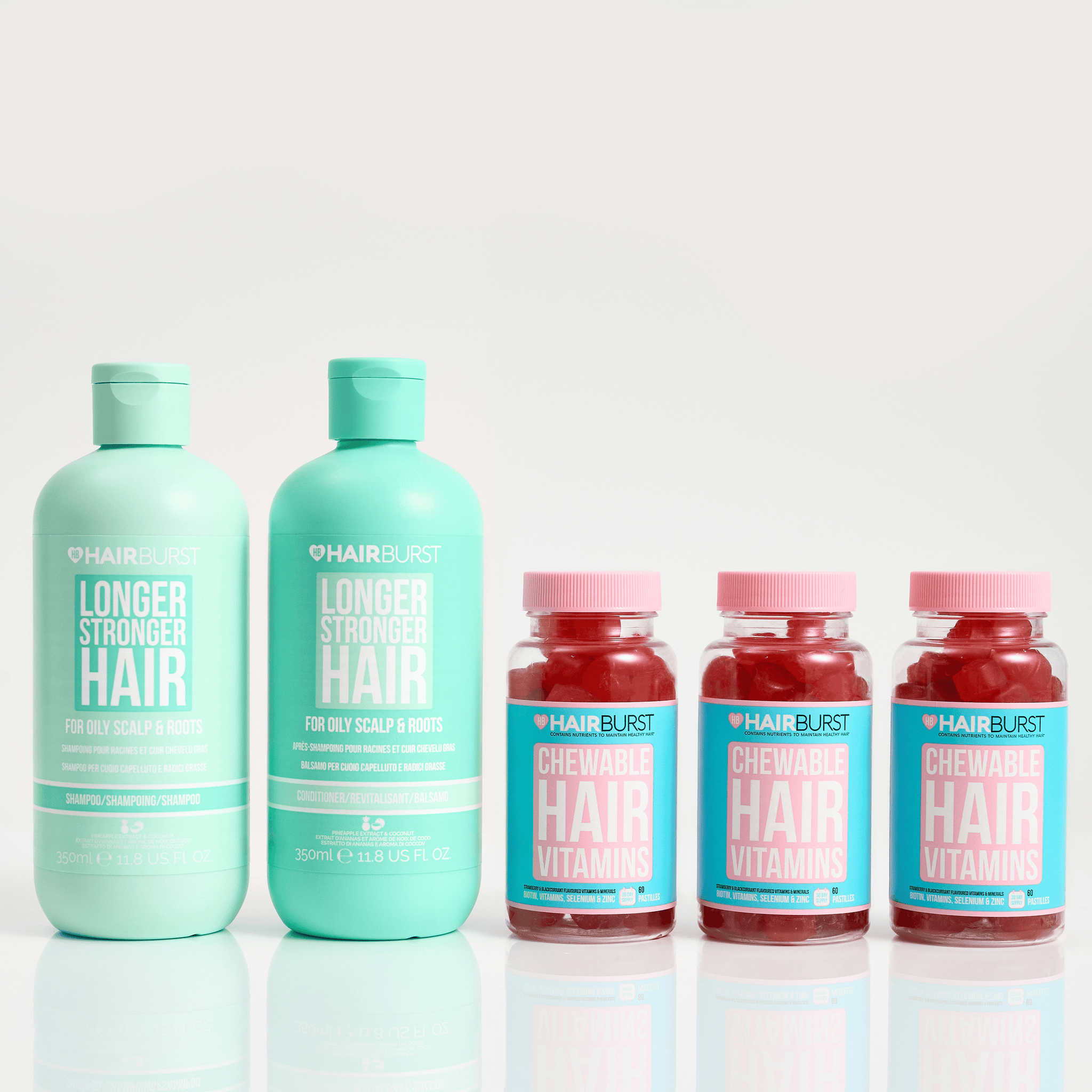 Hairburst Bundles Conditioner for Oily Hair / Shampoo for Oily Hair The Chewable Hair Growth Bundle