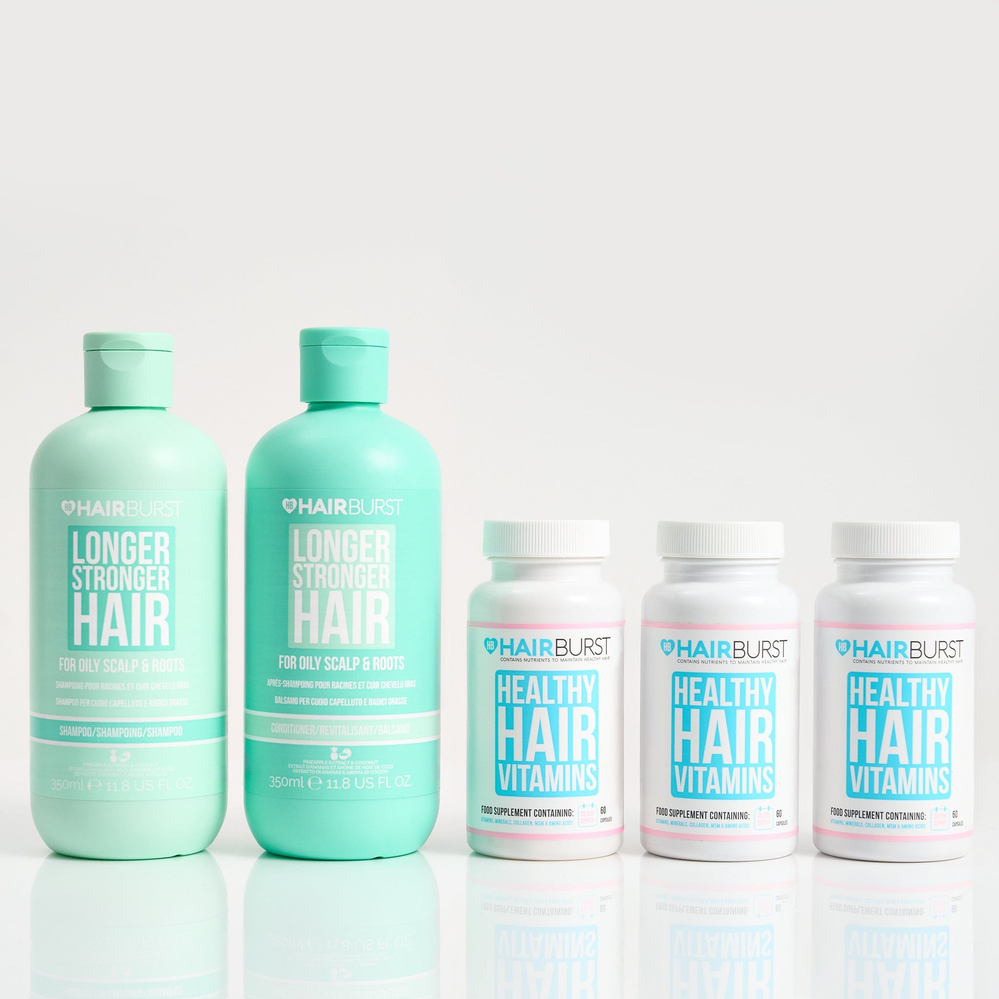 Hairburst Bundles Conditioner for Oily Hair / Shampoo for Oily Hair The Original Hair Growth Bundle