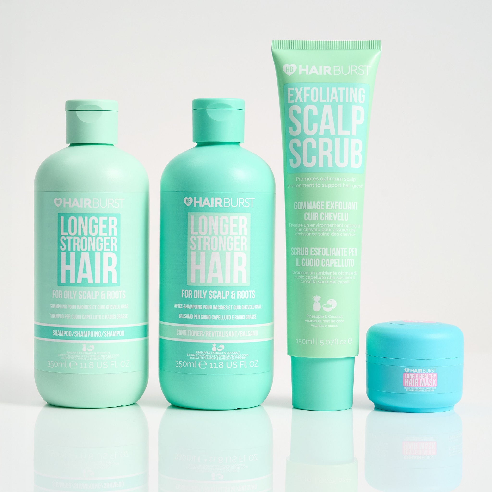 Hairburst Conditioner for Oily Hair / Shampoo for Oily Hair Scalp Exfoliation Bundle