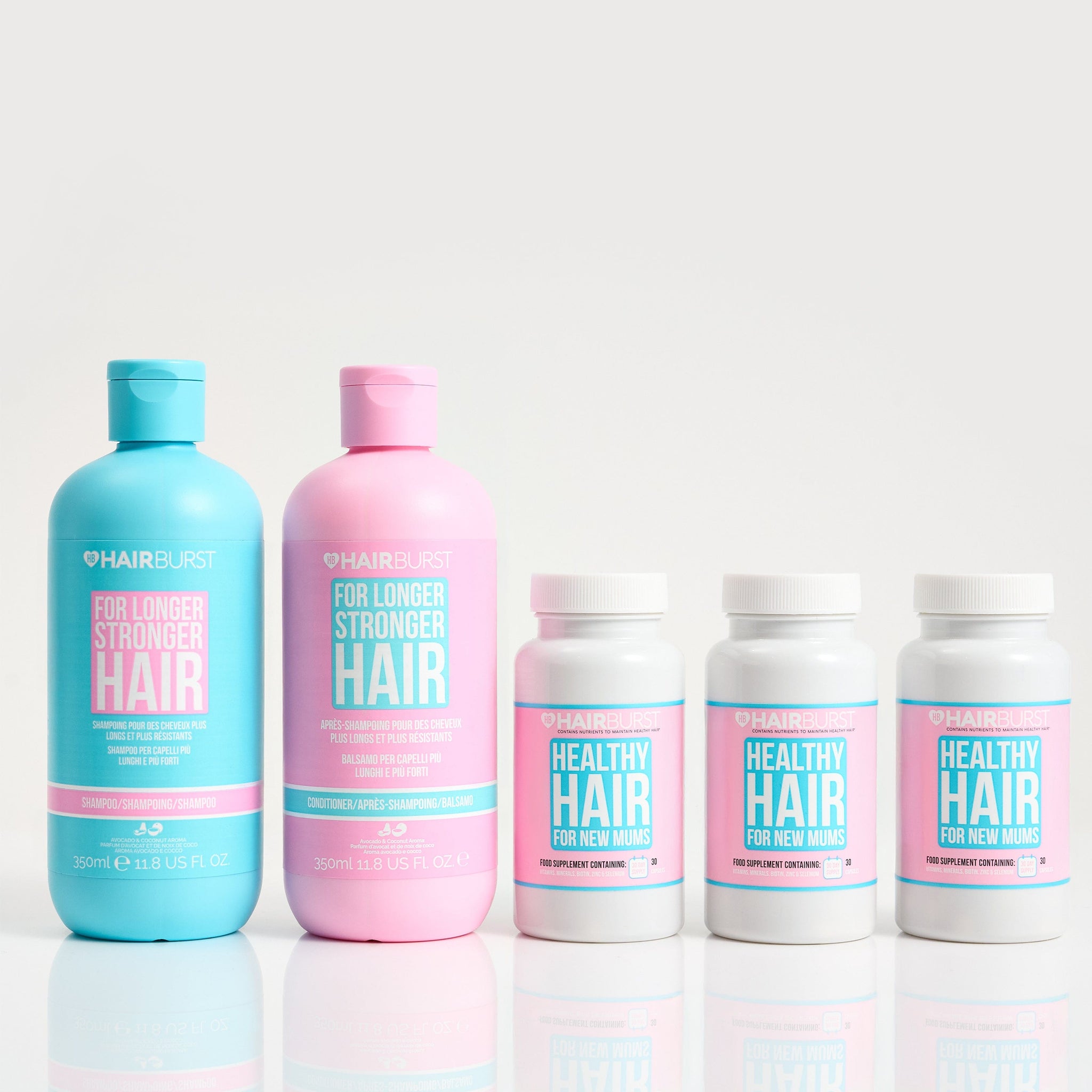 Hairburst Bundles Conditioner for Longer Stronger Hair / Shampoo for Longer Stronger Hair The Pregnancy Hair Growth Bundle