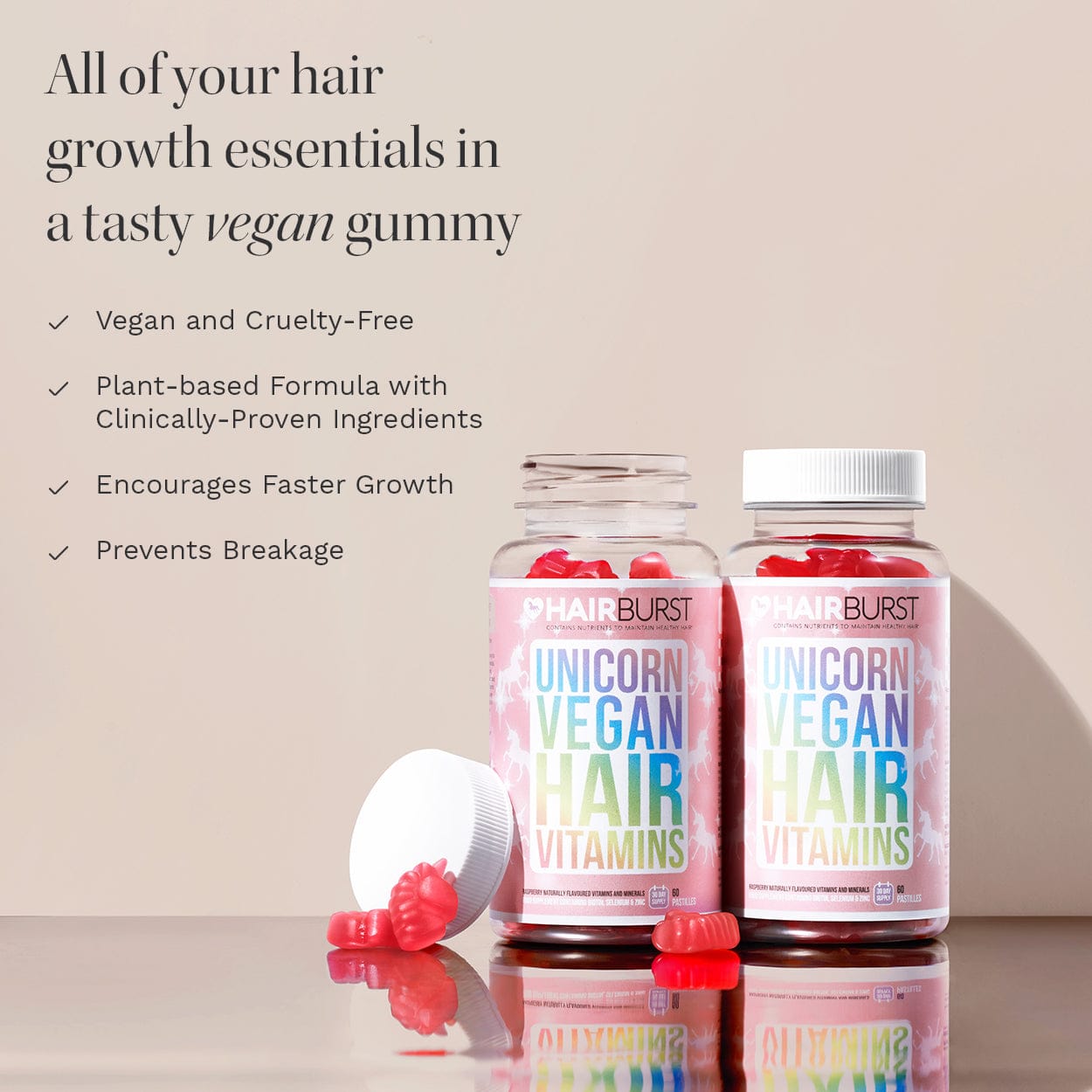 Hairburst Unicorn Vegan Hair Vitamins