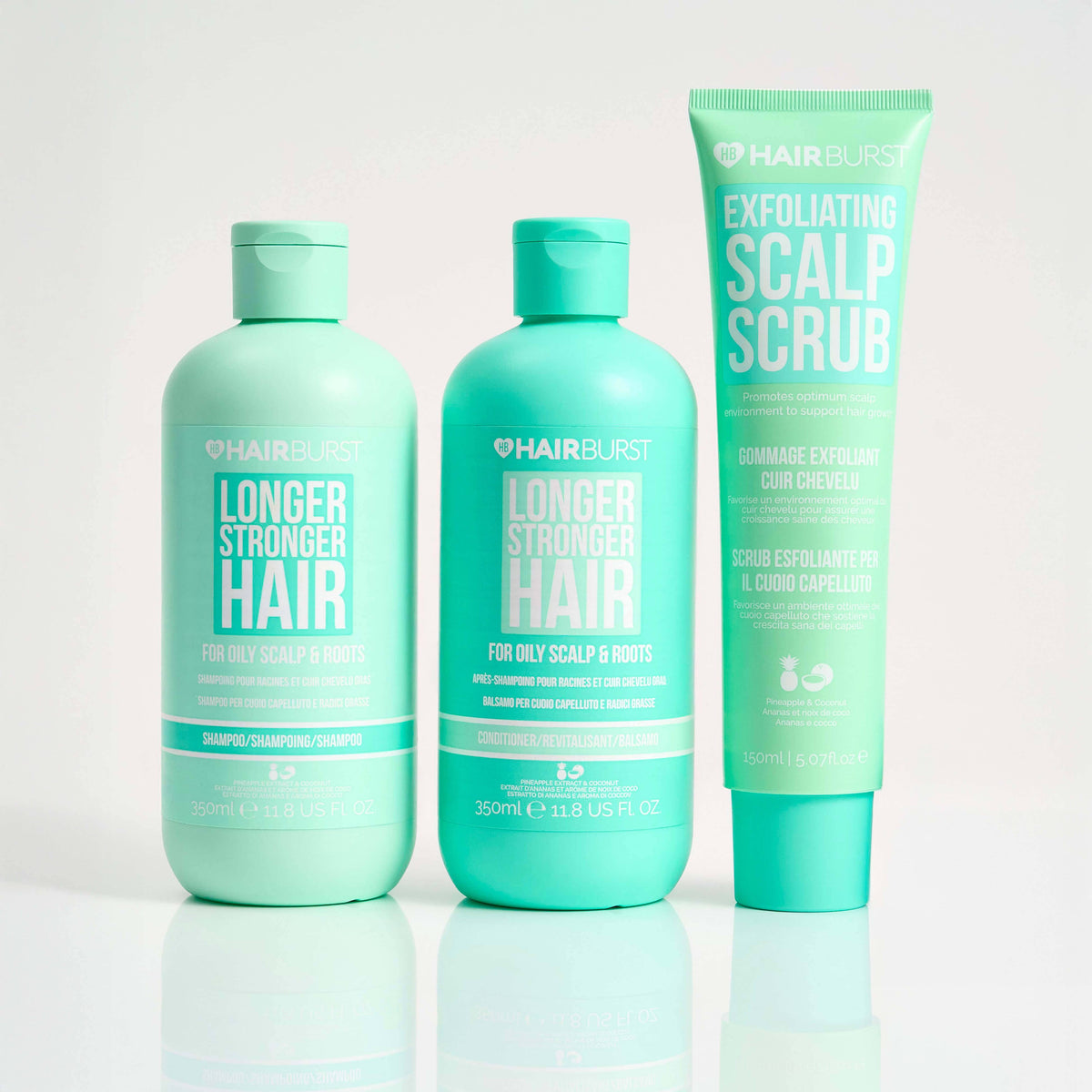Hairburst Scalp Exfoliation Bundle Balsamo per capelli grassi / Shampoo per capelli grassi