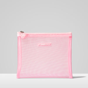 Pink Mesh Wash Bag