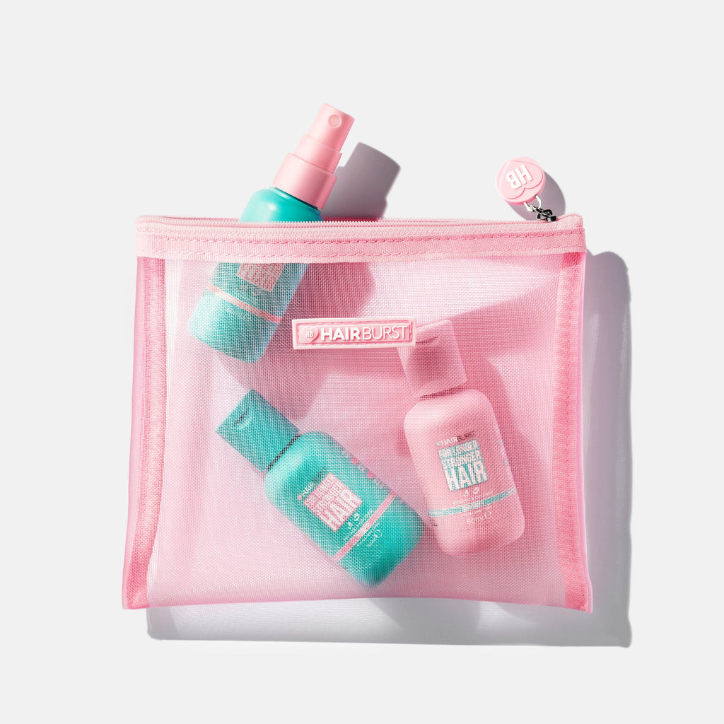 Hairburst Accessories Wash bag Pink Mesh Wash Bag